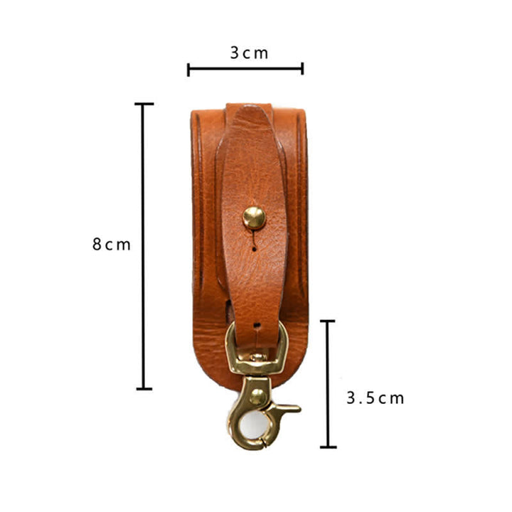 Handmade Belt Loop Key Hanging Holder Leather Keychain