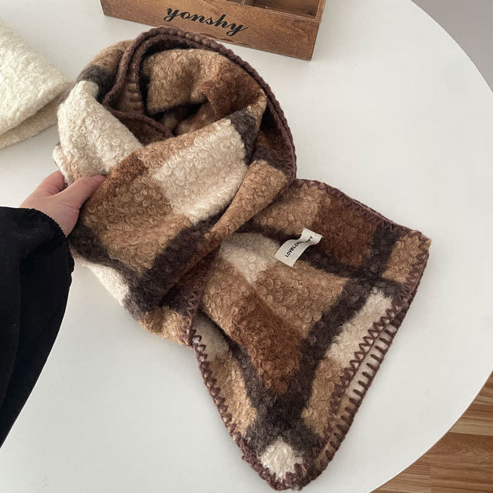 Unisex Winter Accessories Ultra Flush Plaid Scarf