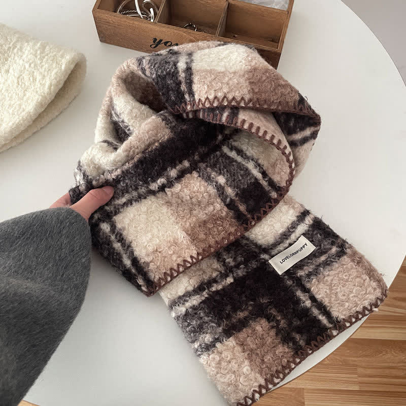 Unisex Winter Accessories Ultra Flush Plaid Scarf