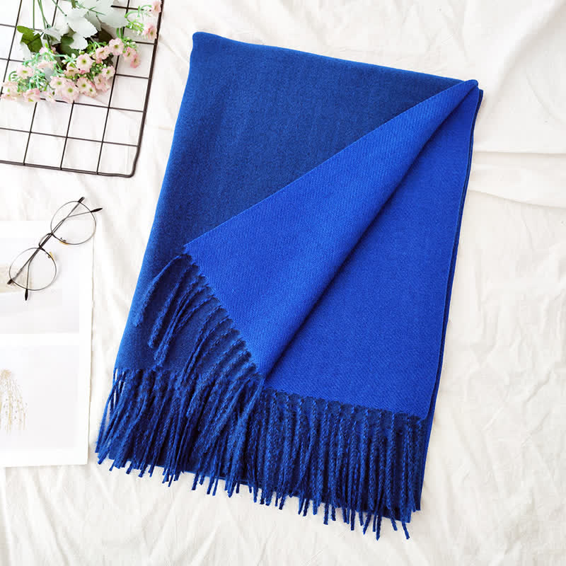 Unisex Double-Sided Two-Color Fashion Scarf