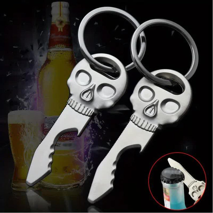 Creative Skull Mask Multi-function Bottle Opener Keychain - image 0