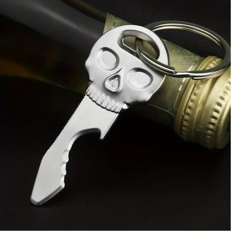 Creative Skull Mask Multi-function Bottle Opener Keychain - image 2