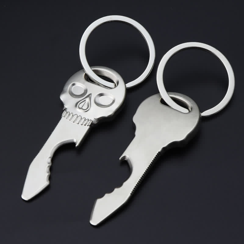 Creative Skull Mask Multi-function Bottle Opener Keychain - image 5