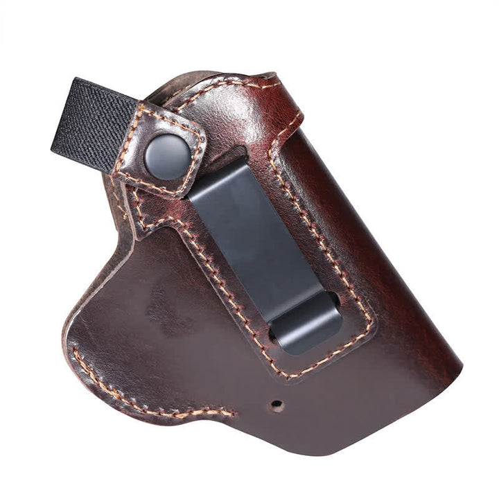 Leather Holster Belt Clip With Retention Strap Belt Bag