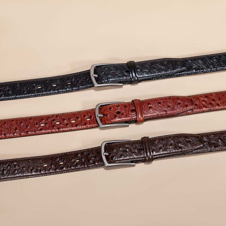 Exotic Crocodile Pattern Alligator Leather Belt