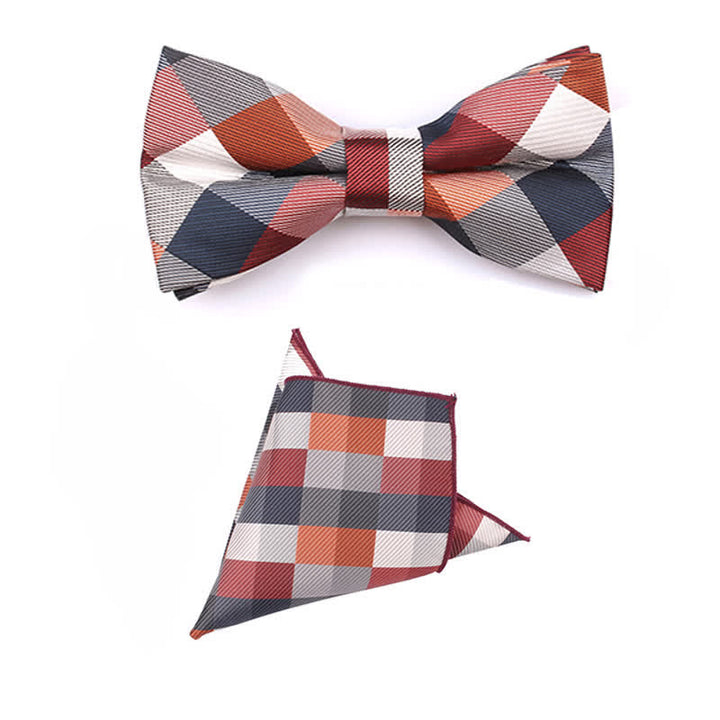 Men's Fashion Casual Modern Checked Narrow Necktie