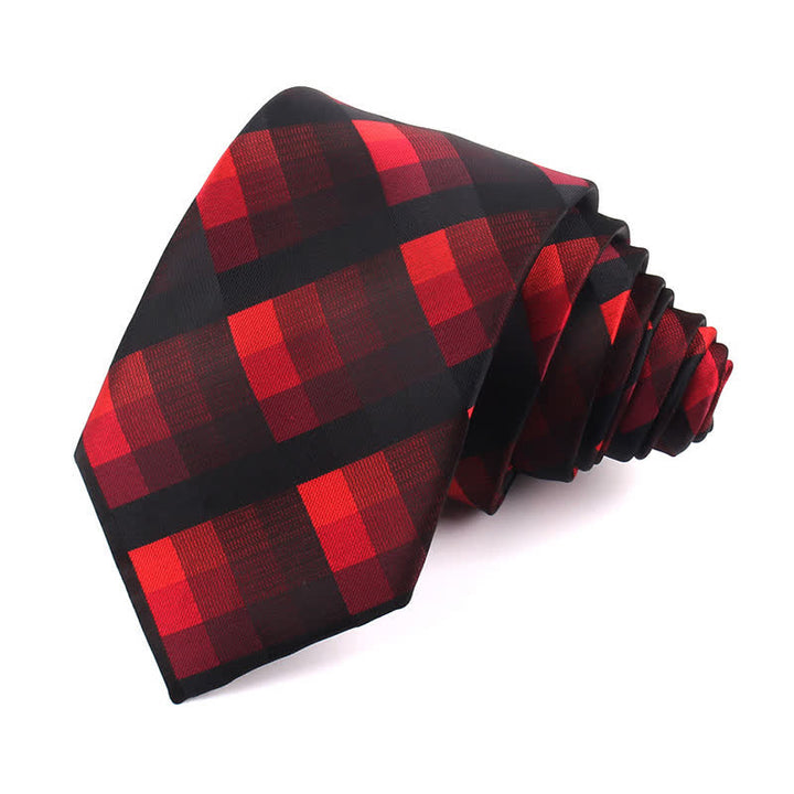 Men's Fashion Casual Modern Checked Narrow Necktie