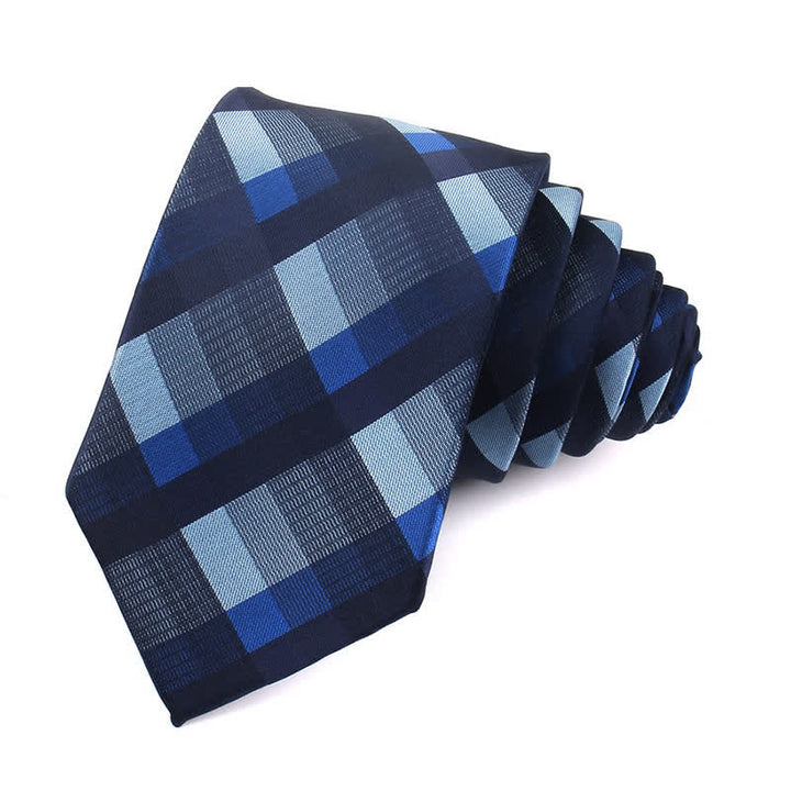 Men's Fashion Casual Modern Checked Narrow Necktie