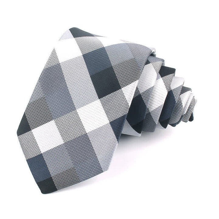 Men's Fashion Casual Modern Checked Narrow Necktie