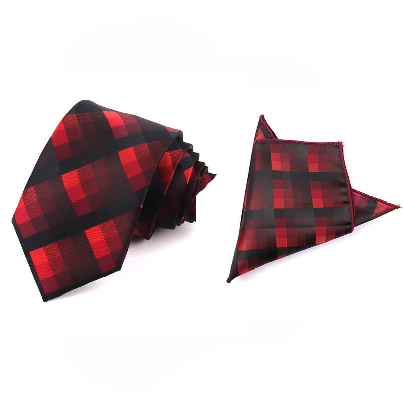 Men's Fashion Casual Modern Checked Narrow Necktie