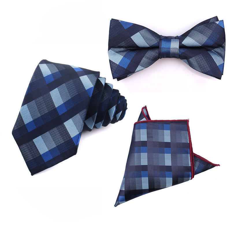 Men's Fashion Casual Modern Checked Narrow Necktie