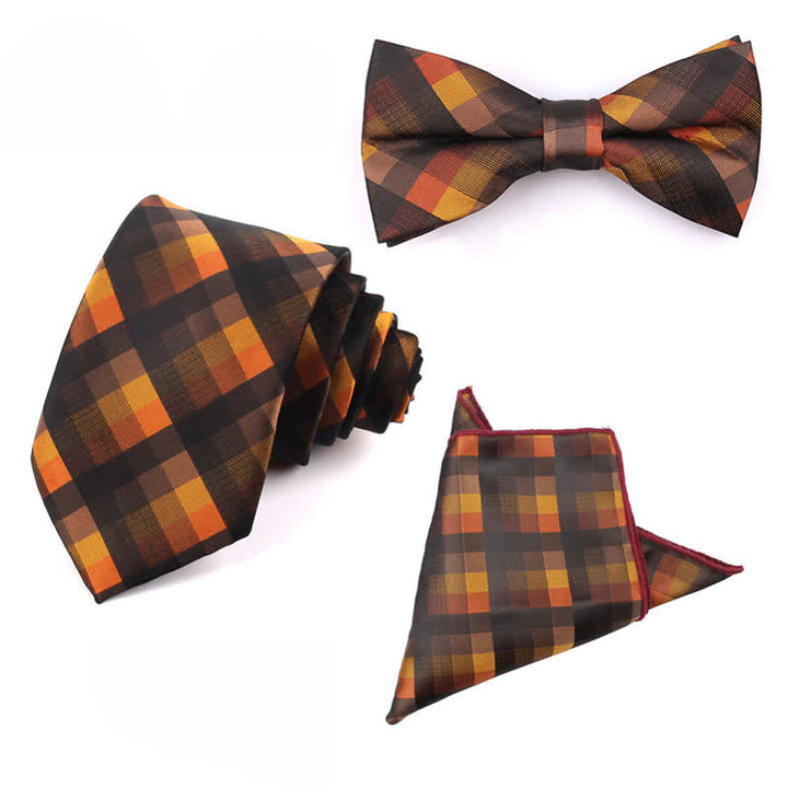 Men's Fashion Casual Modern Checked Narrow Necktie