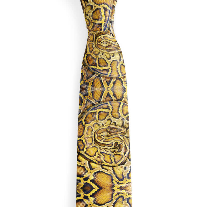 Men's Fun Stylish Animal Skin Printed Necktie