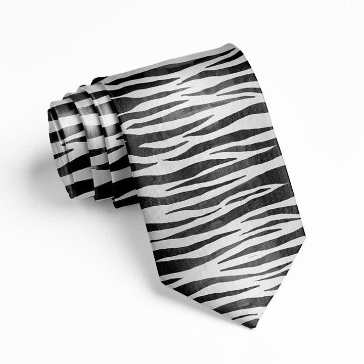 Men's Fun Stylish Animal Skin Printed Necktie