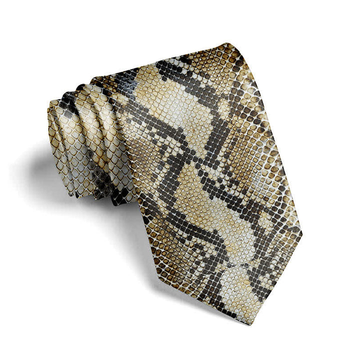 Men's Fun Stylish Animal Skin Printed Necktie