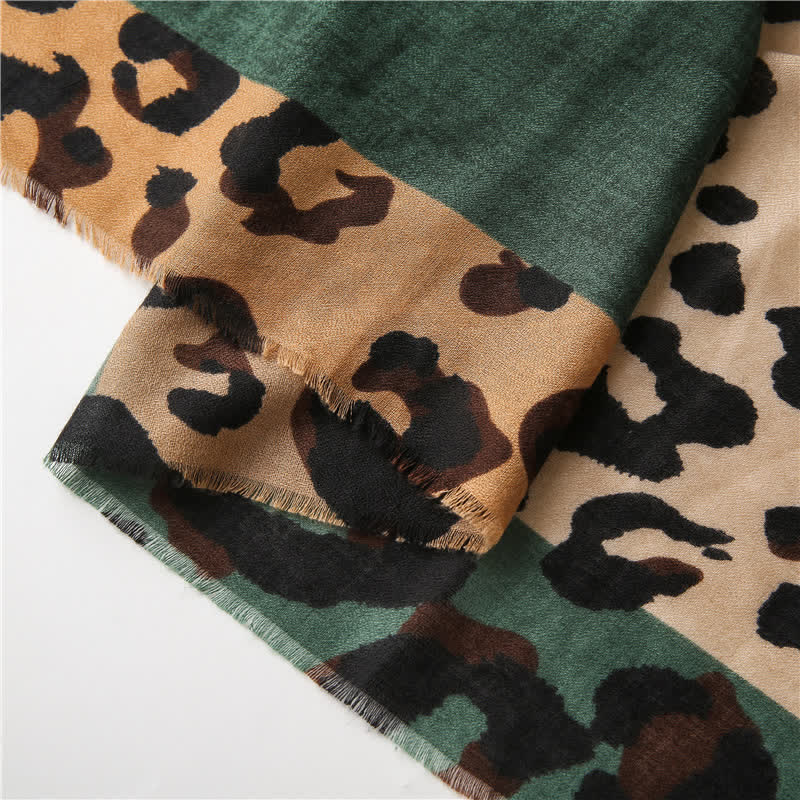 Women's Animal Leopard Printed Large Thin Scarf