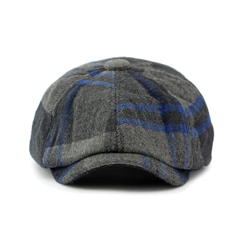 Painter Octagonal Checked Newsboy Beret Hat - image 1