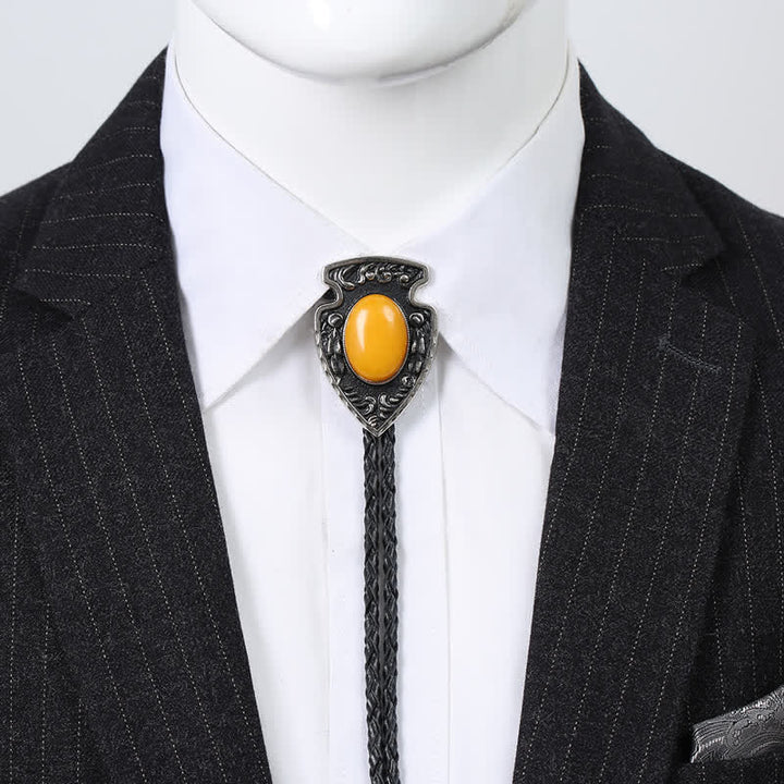 Arrows Tribal Style Artificial Stone Pendant Bolo Tie