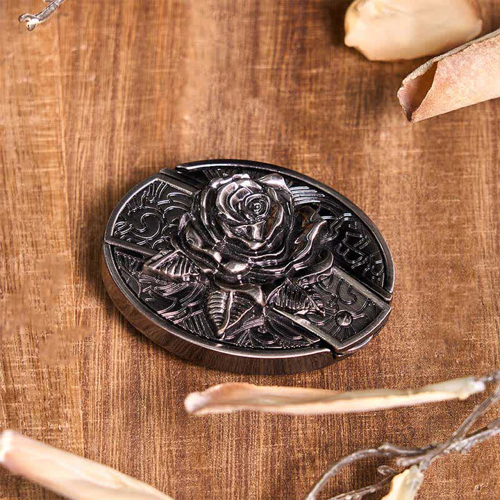 Rose Theme DIY Hidden Knife Belt Buckle Turquoise Bull Pendant Bundle Set (PRE-SALE) - image 4
