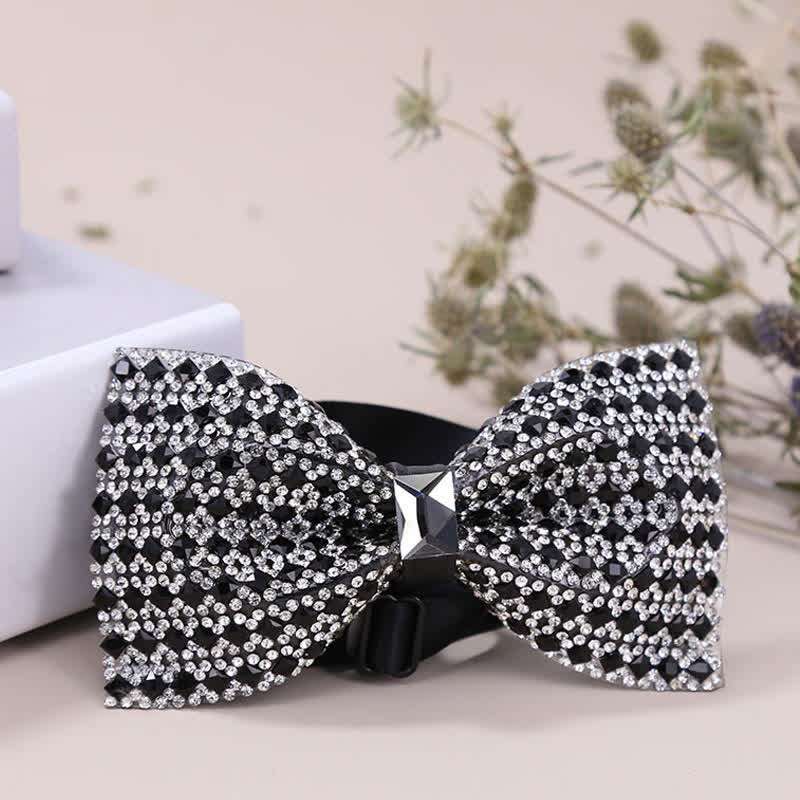 Men's Exquisite Crystal Rhinestone Bow Tie