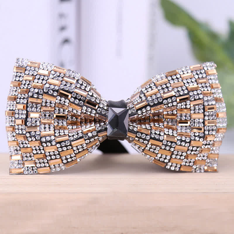 Men's Exquisite Crystal Rhinestone Bow Tie