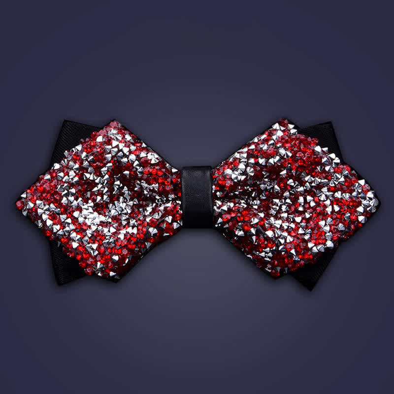 Men's Casual Fashion Crystal Rhinestone Bow Tie