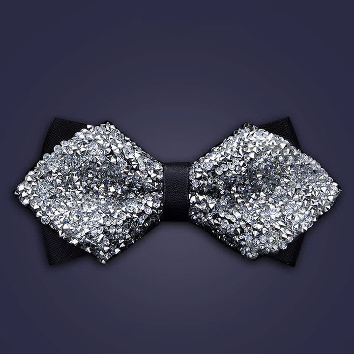 Men's Casual Fashion Crystal Rhinestone Bow Tie