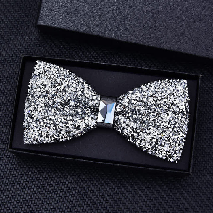 Men's Casual Fashion Crystal Rhinestone Bow Tie