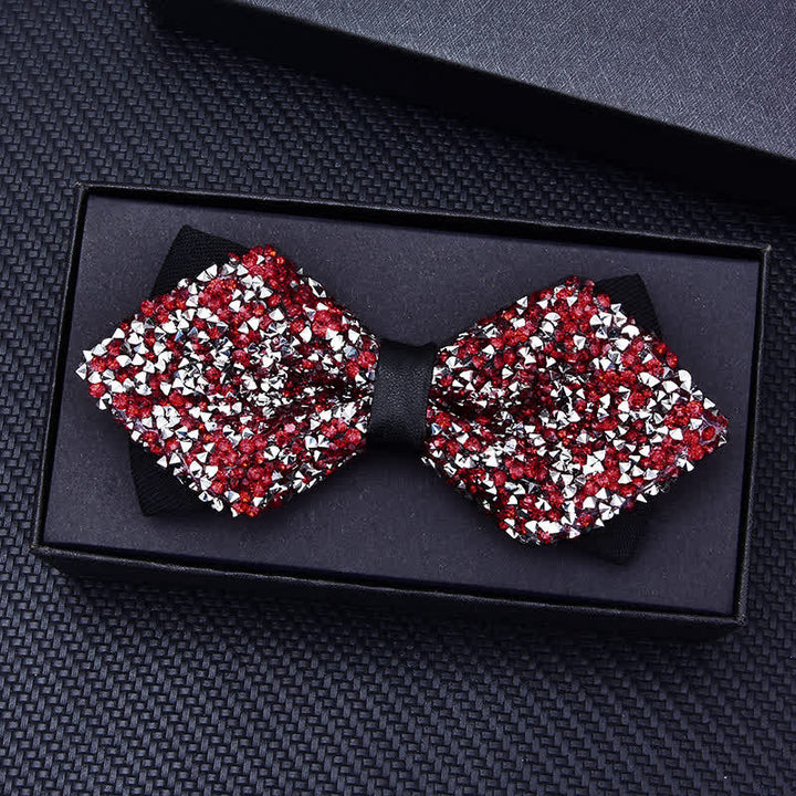 Men's Casual Fashion Crystal Rhinestone Bow Tie