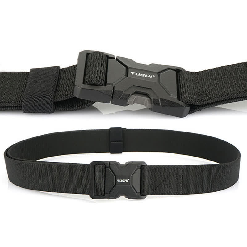 Men's Simple Quick Release Buckle Elastic Tactical Belt