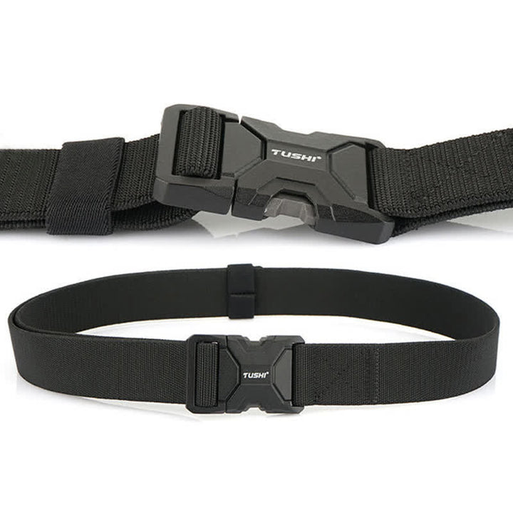 Men's Simple Quick Release Buckle Elastic Tactical Belt