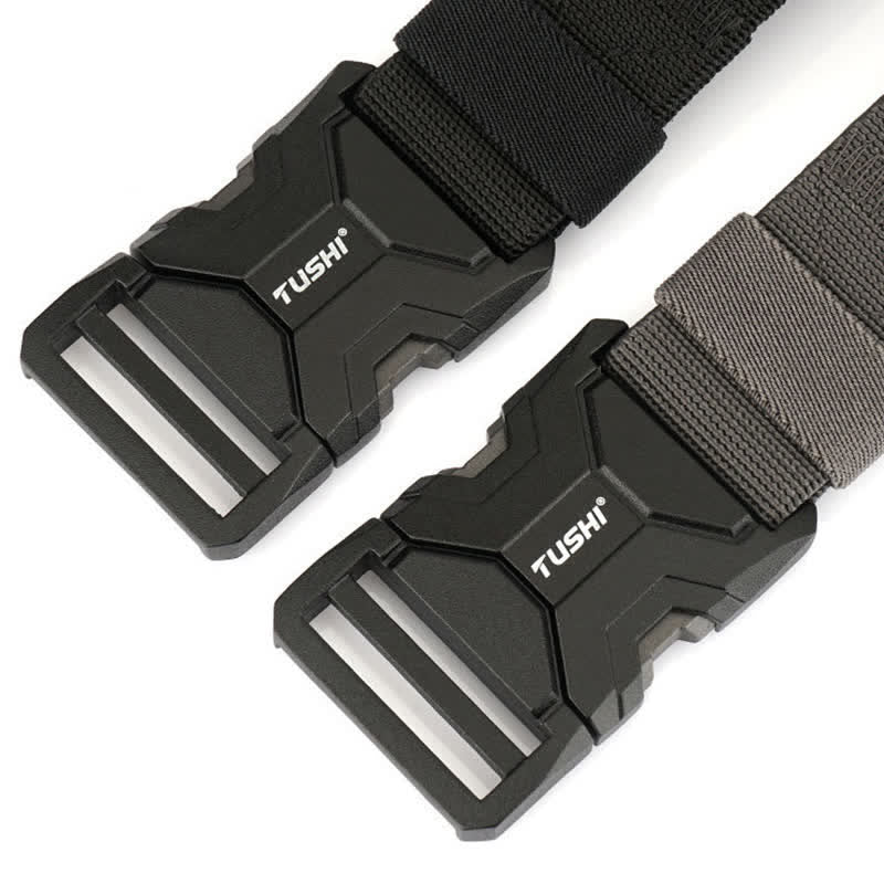 Men's Simple Quick Release Buckle Elastic Tactical Belt