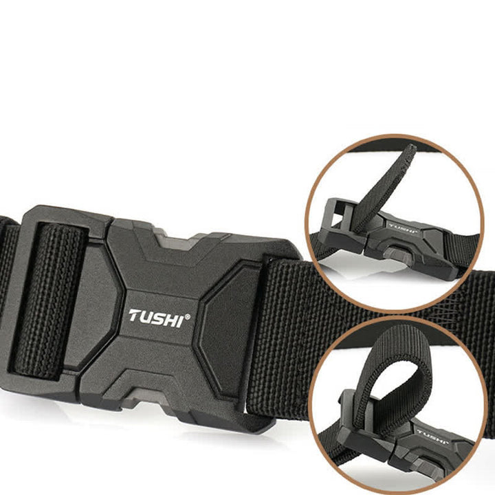 Men's Simple Quick Release Buckle Elastic Tactical Belt