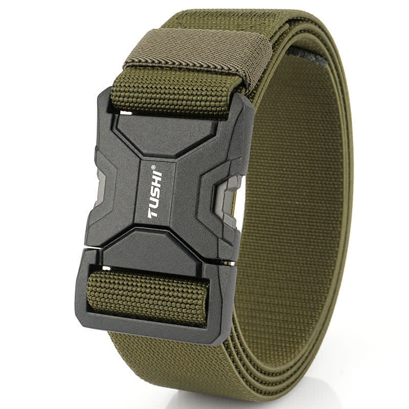 Men's Simple Quick Release Buckle Elastic Tactical Belt