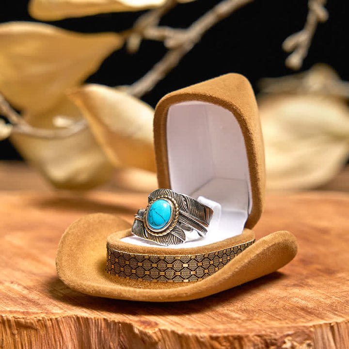 Angle Wing DIY Hidden Knife Belt Buckle Turquoise Feather Necklace Ring Bundle Set - image 7