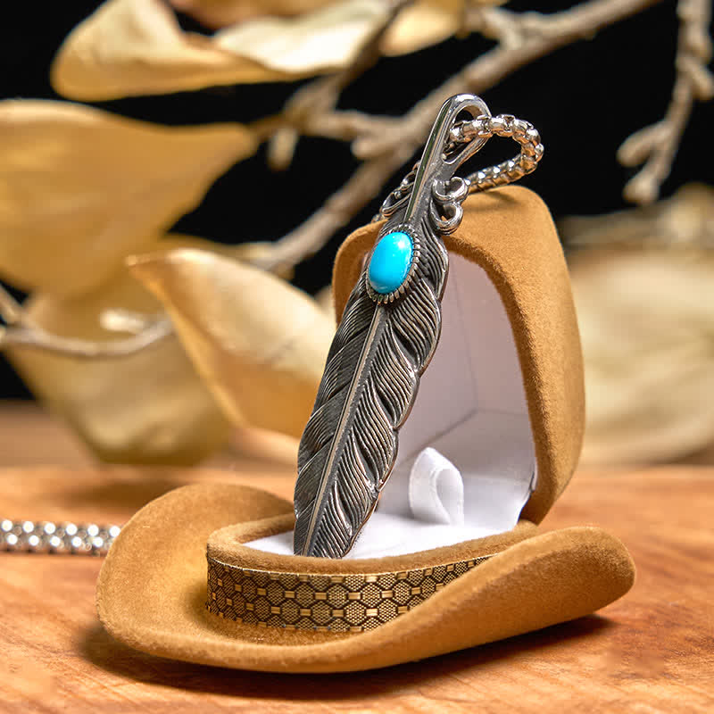 Angle Wing DIY Hidden Knife Belt Buckle Turquoise Feather Necklace Ring Bundle Set - image 4
