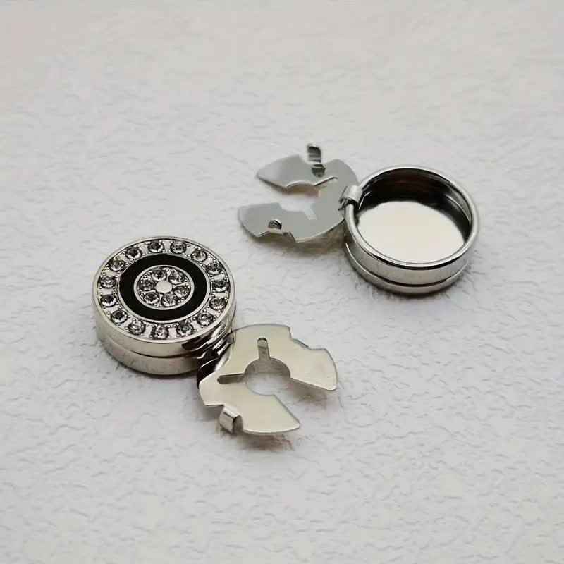 Men's 1 Pair Novelty Snap-On Elegant Button Covers Set Cufflinks - image 9