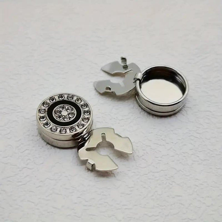 Men's 1 Pair Novelty Snap-On Elegant Button Covers Set Cufflinks