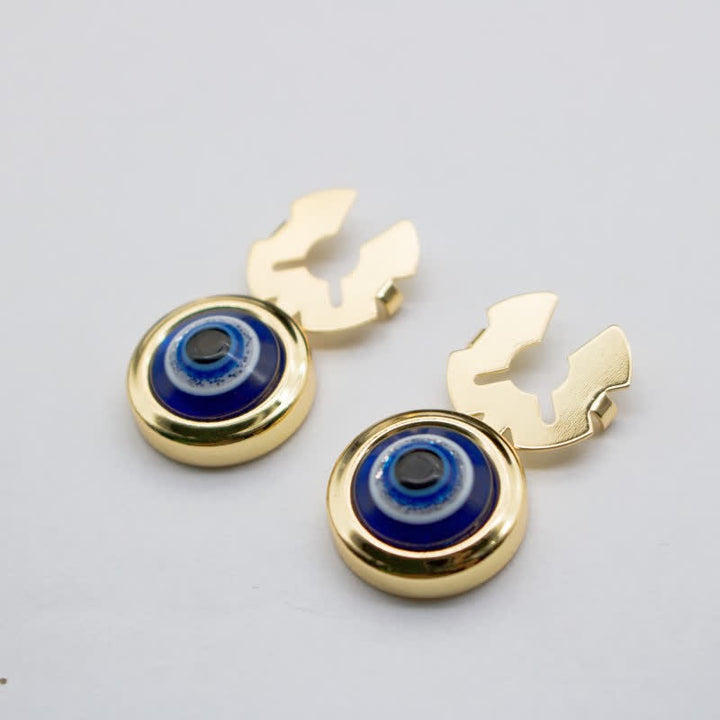 Men's 1 Pair Snap-On Baroque Resin Button Covers Set Cufflinks