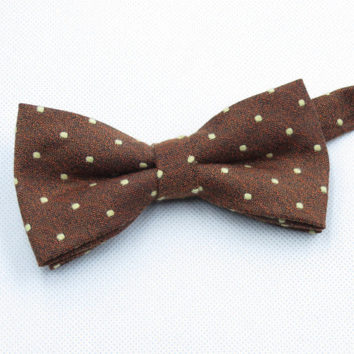 3Pcs Men's Polka Dots Stylish Bow Tie Necktie Set