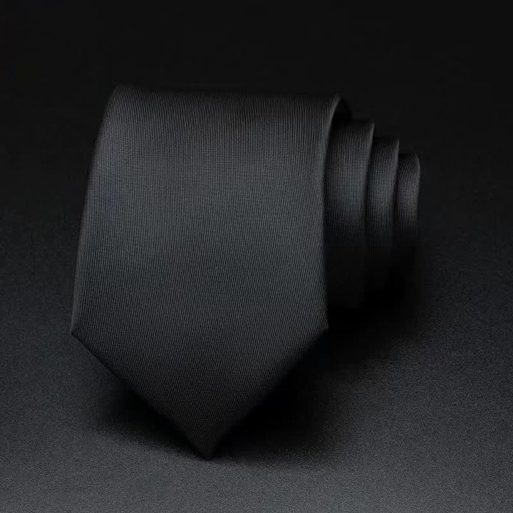 3Pcs Men's Matte Solid Color Business Bow Tie Necktie Set