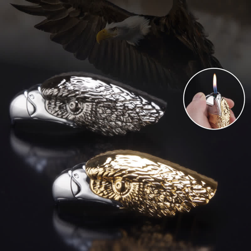 Creative Eagle Head Shaped Refillable Butane Lighter