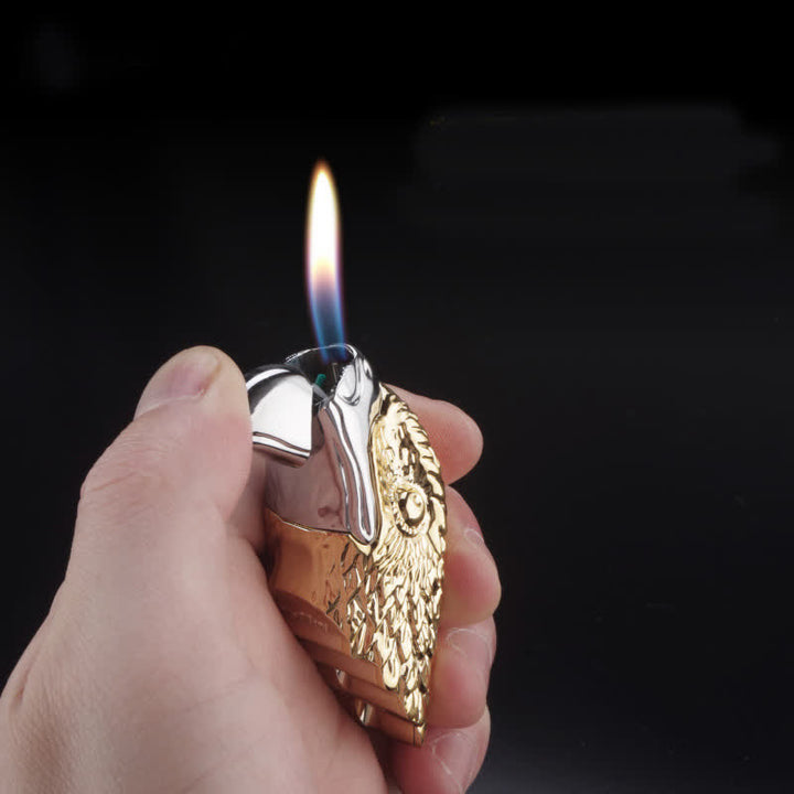 Creative Eagle Head Shaped Refillable Butane Lighter