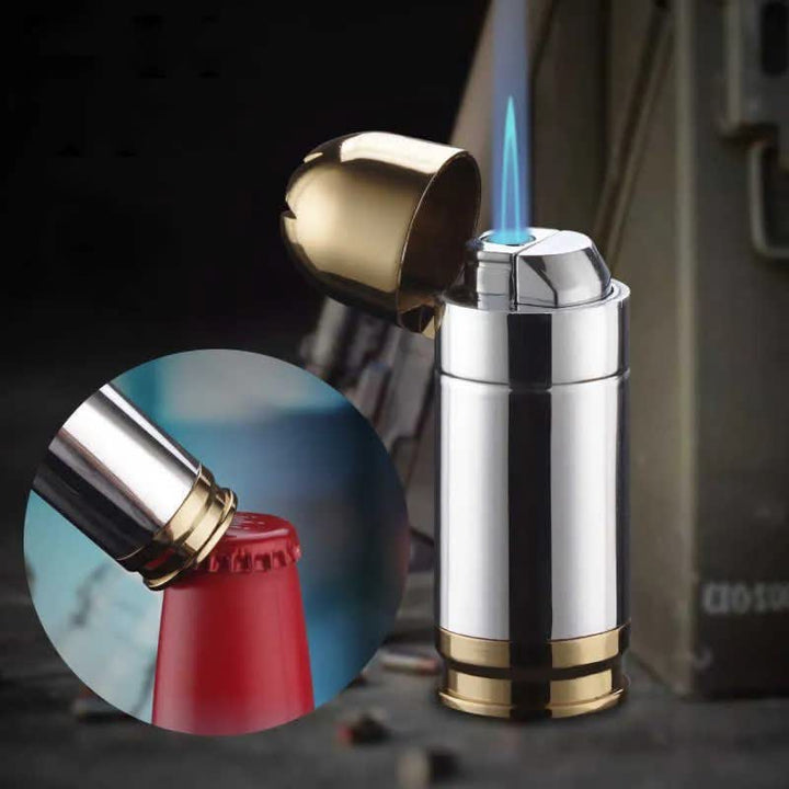 Novelty Bullet Shaped Bottle Opener Refillable Butane Lighter