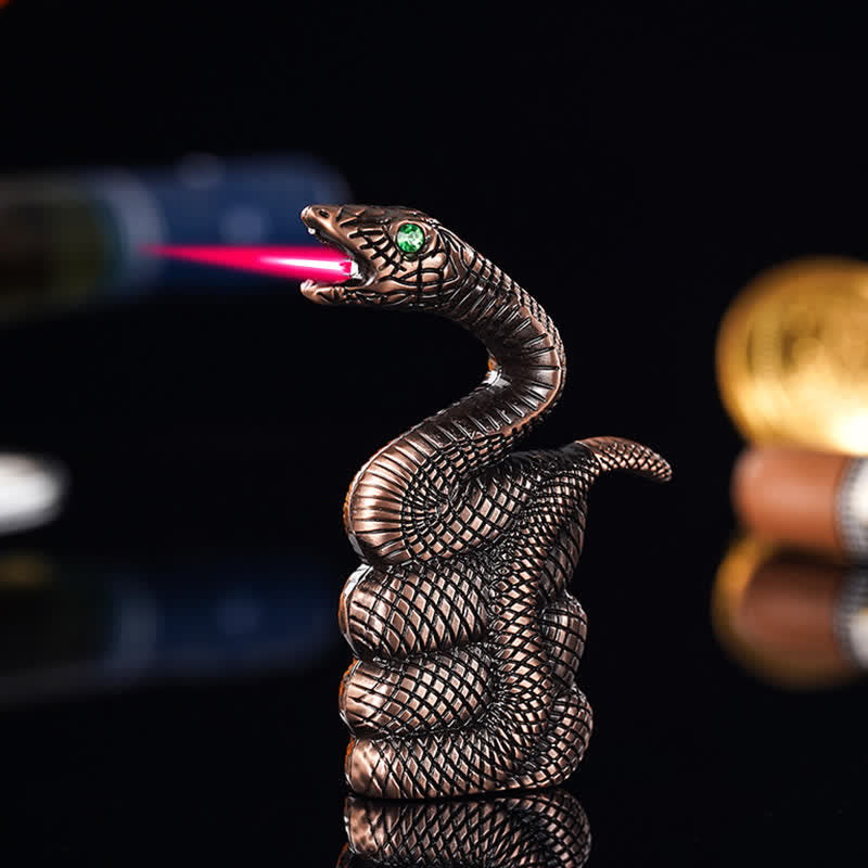 Coiled Snake Creative Shape Refillable Butane Lighter