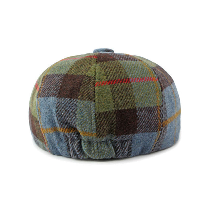 Faux Woolen Tweed Cabbie Newsboy Beret Hat