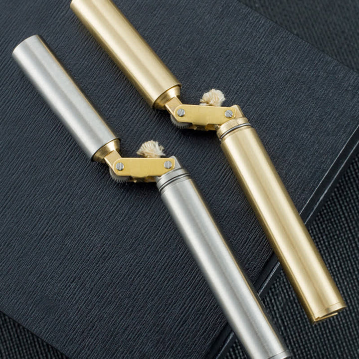 Cylindrical Nunchaku Slender Foldable Refillable Kerosene Lighter