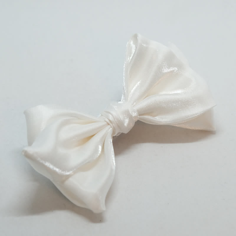 Men's Graceful Pearl White Swan Bow Tie