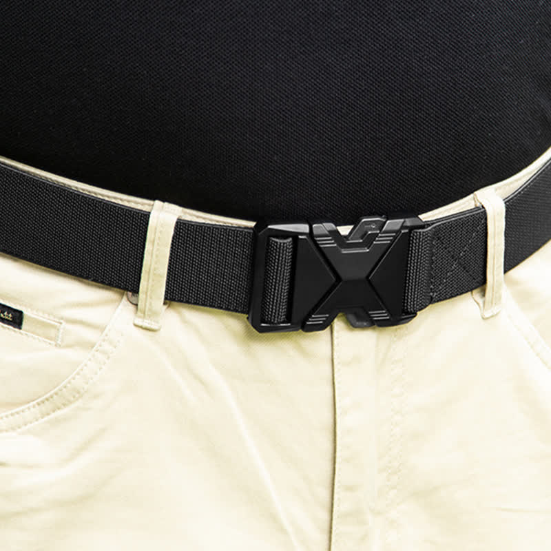 Men's Thick Nylon Tactical Quick Release Buckle Belt