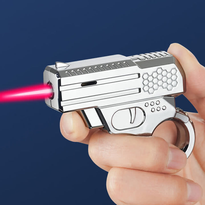 Rotating Design Revolver Shaped Refillable Butane Lighter